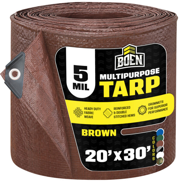 Photo 1 – Main Image Brown 5 Mil Tarp